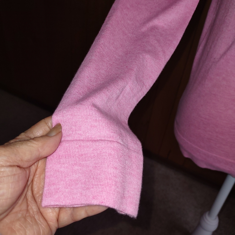 J. Crew - Soft Pink Long Sleeve Knit Top Size XXS - Picture 3 of 6